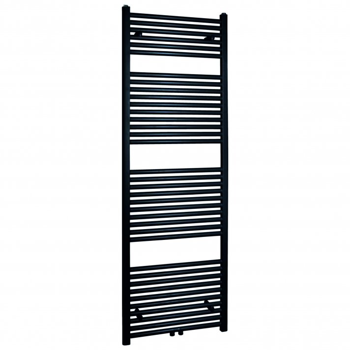 500x1600 - 906 Watt | Handdoekradiator Zwart Zij- & Middenaansluiting