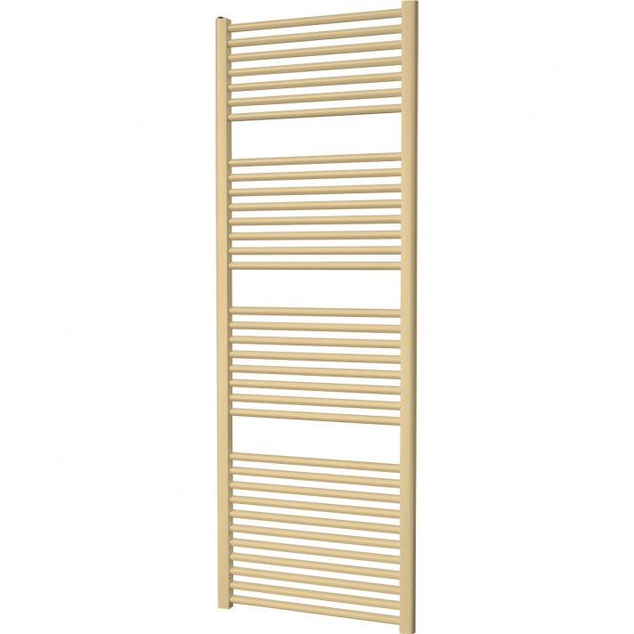 500x1600 - 906 Watt | Handdoekradiator mat goud Zij- & Middenaansluiting