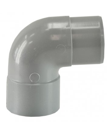 Afvoerbocht mof 40 mm x spie 40 mm 90 graden PVC