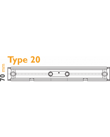 300x2200 T20 - 1432 watt | Verticale Radiator Vlak