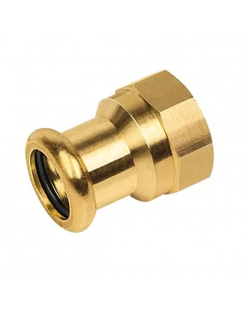Bonfix Roodkoper Binnendraad x Press schroefbus (water) | 3/8 x 15