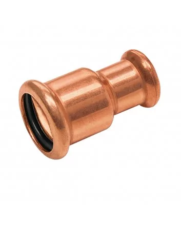 Bonfix Roodkoper Press rechte verloopkoppeling (water) | 28 x 22