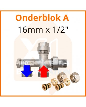 Onderblok A 16mm x 1/2"